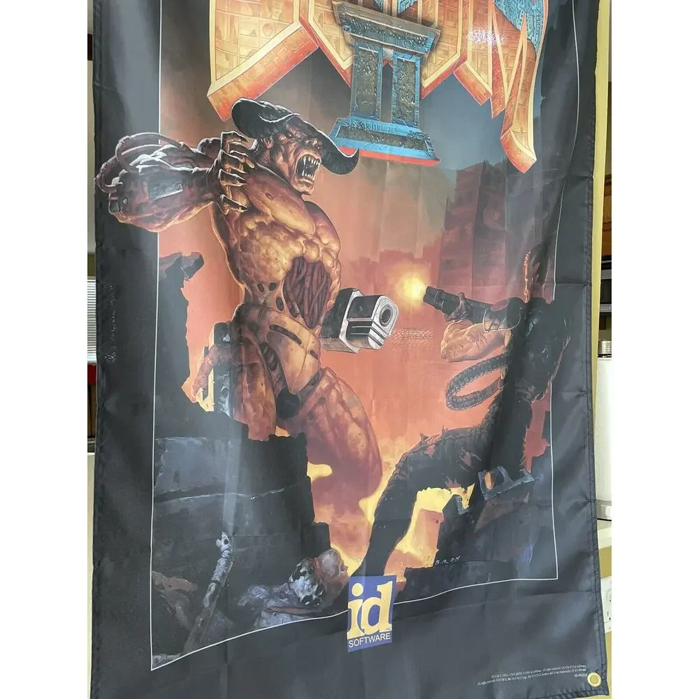 Doom II Hell On Earth 5ft Flag PC 1994 id Software Banner Poster 2